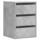 Betonszürke szerelt fa fiókos sarokszekrény 40 x 41 x 58 cm Betonszürke szerelt fa fiókos sarokszekrény 40 x 41 x 58 cm