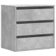 Betonszürke szerelt fa fiókos sarokszekrény 60 x 41 x 58 cm Betonszürke szerelt fa fiókos sarokszekrény 60 x 41 x 58 cm