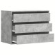 Betonszürke szerelt fa fiókos sarokszekrény 80 x 41 x 58 cm Betonszürke szerelt fa fiókos sarokszekrény 80 x 41 x 58 cm