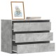 Betonszürke szerelt fa fiókos sarokszekrény 80 x 41 x 58 cm Betonszürke szerelt fa fiókos sarokszekrény 80 x 41 x 58 cm