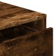 Füstös tölgy színű szerelt fa fiókos sarokszekrény 80x41x58 cm Füstös tölgy színű szerelt fa fiókos sarokszekrény 80x41x58 cm
