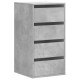 Betonszürke szerelt fa fiókos sarokszekrény 40 x 41 x 76 cm Betonszürke szerelt fa fiókos sarokszekrény 40 x 41 x 76 cm