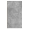 Betonszürke szerelt fa fiókos sarokszekrény 40 x 41 x 76 cm