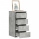 Betonszürke szerelt fa fiókos sarokszekrény 40 x 41 x 76 cm Betonszürke szerelt fa fiókos sarokszekrény 40 x 41 x 76 cm
