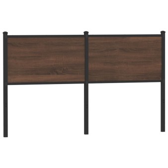 Barna tölgy színű szerelt fa és acél csere fejtámla 140 cm