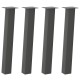 Dohányzóasztal lábak 4 db antracit 72 cm acél