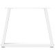 Étkezőasztal lábak v-alakú 2 db fehér 60x(42-43,3)cm acél