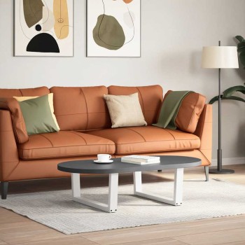 2 db fehér, v-alakú acél dohányzóasztal láb 70 x (30-31,3) cm