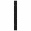 2 db fekete acél étkezőasztal láb 70 x (72-73,3) cm