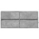 Betonszürke falra szerelhető tv-szekrény led-del 100x31x45 cm Betonszürke falra szerelhető tv-szekrény led-del 100x31x45 cm