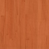 Viaszbarna tömör fenyőfa ágykeret fejtámlával 120 x 200 cm