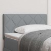 Led ágytámla világosszürke 90 cm szövet