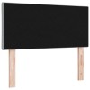 Led ágytámla világosszürke 90 cm szövet