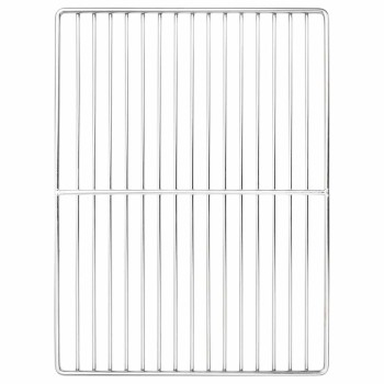 Grill rács ezüst 40 x 30 cm rozsdamentes acél
