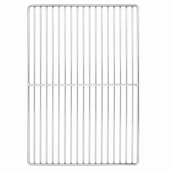 Grill rács ezüst 47 x 32,5 cm rozsdamentes acél