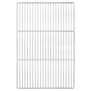Grill rács ezüst 60 x 40 cm rozsdamentes acél