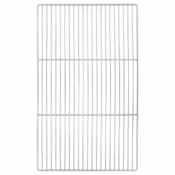 Grill rács ezüst 67 x 40 cm rozsdamentes acél
