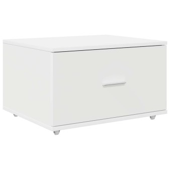 Fiókos szekrény kerékkel fehér 55 x 45 x 31 cm