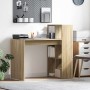 Asztal polcokkal sonoma tölgy 108 x 55 x 103.5 cm faanyag