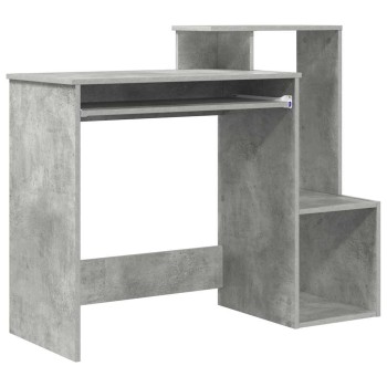 Asztal fiókkal beton szürke 106 x 41 x 88.5 cm faanyag