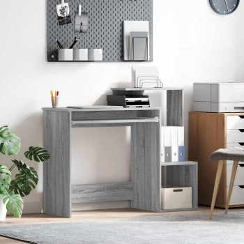 Asztal fiókkal szürke sonoma 106 x 41 x 88.5 cm faanyag