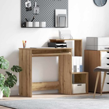 Asztal fiókkal artisan tölgy 106 x 41 x 88.5 cm faanyag