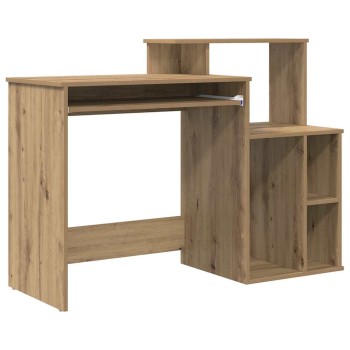 Asztal fiókkal artisan tölgy 120,5 x 44 x 88,5 cm faanyag