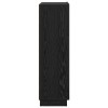 Asztal polcokkal fekete tölgy 71.5 x 31.5 x 106.5 cm faanyag
