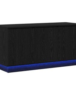 Tv szekrény fekete tölgy 100 x 38 x 49 cm faanyag