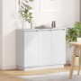 Led tálaló led -es lámpákkal fehér 90 x 32 x 75 cm faanyag