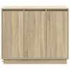 Led tálaló sonoma tölgy 90 x 32 x 75 cm faanyag