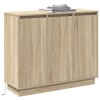 Led tálaló sonoma tölgy 90 x 32 x 75 cm faanyag