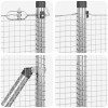 Hegesztett drótháló beton alappal 100 x 0,5 m (sz x m)