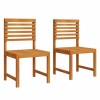 Kerti szék 2 pcs barna 50 x 50 x 91cm tömör akácfa