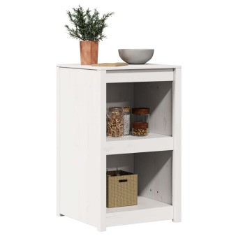 Konyhaszekrény meppel fehér 55 x 55 x 92 cm tömör fenyőfa