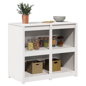 Konyhaszekrény polcokkal meppel meleg fehér 106 x 55 x 92 cm