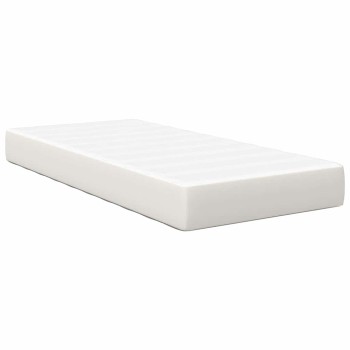Ágy matrac matracmal krém 100 x 200 cm szövet