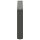 2 db antracit acél dohányzóasztal lábak u-alakú 60x(30-31) cm