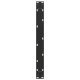 2 db acél fekete dohányzóasztal lábak u-alakú 70x(30-31) cm
