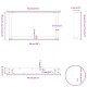 2 db acél fehér dohányzóasztal lábak u-alakú 70x(30-31) cm