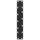 2 db acél fekete dohányzóasztal lábak u-alakú 28x(42-43) cm