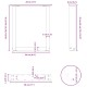 2 db acél fekete dohányzóasztal lábak u-alakú 28x(42-43) cm