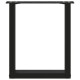 2 db acél fekete dohányzóasztal lábak u-alakú 38x(42-43) cm 2 db acél fekete dohányzóasztal lábak u-alakú 38x(42-43) cm