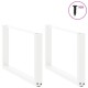 2 db fehér acél dohányzóasztal lábak u-alakú 70x(42-43) cm 2 db fehér acél dohányzóasztal lábak u-alakú 70x(42-43) cm