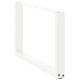 2 db fehér acél dohányzóasztal lábak u-alakú 70x(42-43) cm 2 db fehér acél dohányzóasztal lábak u-alakú 70x(42-43) cm