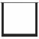 2 db acél fekete dohányzóasztal lábak u-alakú 80x(72-73) cm