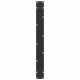 2 db acél fekete dohányzóasztal lábak u-alakú 80x(72-73) cm