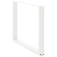 2 db fehér acél dohányzóasztal lábak u-alakú 100x(72-73) cm