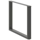 2 db antracit acél dohányzóasztal lábak u-alakú 100x(72-73) cm