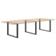 2 db antracit acél dohányzóasztal lábak u-alakú 100x(72-73) cm